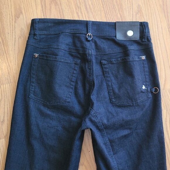 NEW NWOT! HIGH EVERYDAY COUTURE HIGH BLUE TAPERED RIGOUR STRETCH DENIM JEANS 6 - Picture 6 of 9